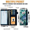 Aatacas Checkbook Cover - Leather Personal RFID Blocking Check Book