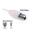 OPALRAY C35 6W Dimmable LED Candelabra Bulb, E26 Regular Base,