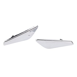 2 Pack Front Mudguard Chrome Plated 51117338569 Replacement Parts Compatible with X3 X4 F25 F26 2013-2017 Front Fender Chrome Finisher