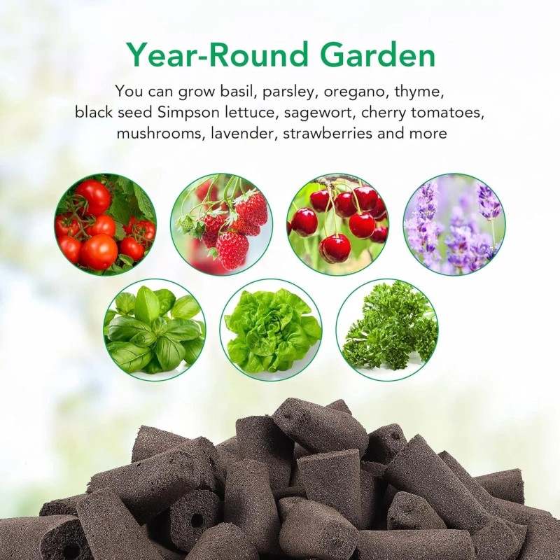 JustSmart 60 Pack Grow Sponges Seed Starter Root Pod Kit