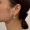 Sterling Silver Star Earrings for Women - Hypoallergenic Star-Shaped Hoop