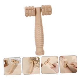Healeved 2pcs Small Facial Roller Wooden Massage Tool Material for Home Outdoor Use