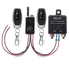 dstfuy Remote Battery Disconnect Switch,12V 200A Car Kill Switch,Anti-Theft,Wireless Remote Switch Anti Leakage Battery Isolator for Car, Truck,Boat,RVs.