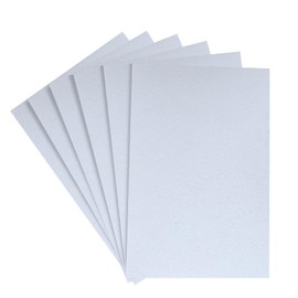 HaoFeiJH WhiteFelt Fabric Sheets - 6PCS Felt Squares - 8x12 A4 Stiff Felt Squares, 1 Colors Felt Papers, 2mm Felt for Sewing, Patchwork, Decoration, DIY Craft Felt