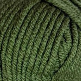 Estako Megastar, (4 Skeins Pack) 75% Acrylic 25% Wool Yarn, Soft, Chunky Bulky Weight #5 for Crochet and Knitting (4 x 3.52 Oz) / (4 x 120 Yrds) (64246 - Green)