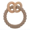Dirbabi Baby Teether, One Piece Design Silicone & Beech Teething