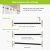 Naiture 60" Heavy-Duty Straight Shower Curtain Rod, Rustproof Stainless Steel