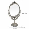 MakeUp Mirror EuropeanStyle Metal Retro DoubleSided Mirror for Bathroom Bedroom