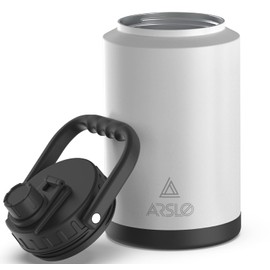 Arslo 1 Gallon large Insulated Water Jug With Handle, One Gallon Insulated Water Bottle, 128oz Stainless Steel Water Jug, Big Thermos for Gym,Hiking,Camping&Travel