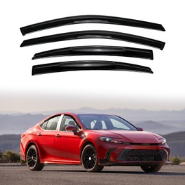 Federedevo Tape-On Side Window Deflector Visors Compatible with 2025 2026 Toyota Camry LE XLE SE XSE, Rain Guards, Vent Window Visors