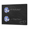 '2 Double Door Bell with Bell natural slate "Twin Side