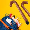 EaciTown 2 Pcs Brown Old Man Inflate Cane 100 Day