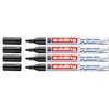 edding 751 Paint Marker M Tip (Pack of 4, Black)