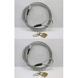 Unbranded UNIVERSAL CAR COVER SECURITY LOCK & CABLE (LOT OF 2)