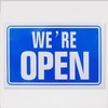 Open Closed Sign Blue Double Sided High Contrast Reversible Shop