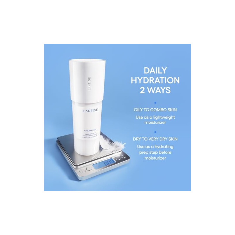 Laneige Tónico Hidratante Piel Crema Tóner Lechoso Coreano Ligero Recargable