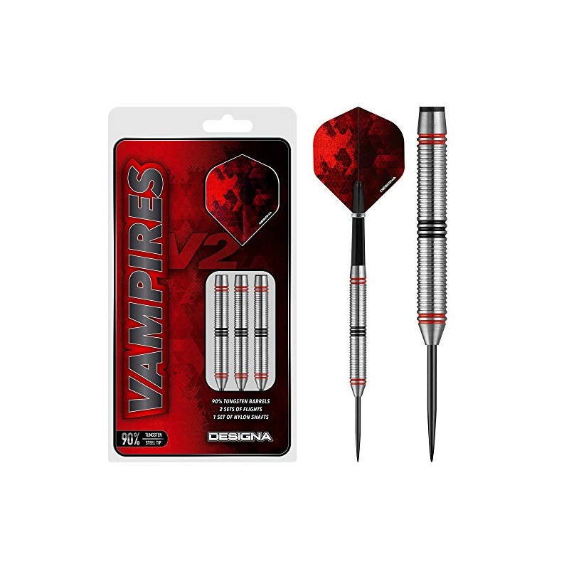 DESIGNA DARTS Vampires V2 Darts | M4 | Steel Tip