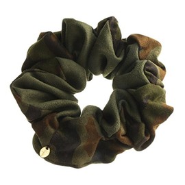 VINGTAINE HS-91-GN Camouflage Pattern Scrunchie Hair Accessories, Green