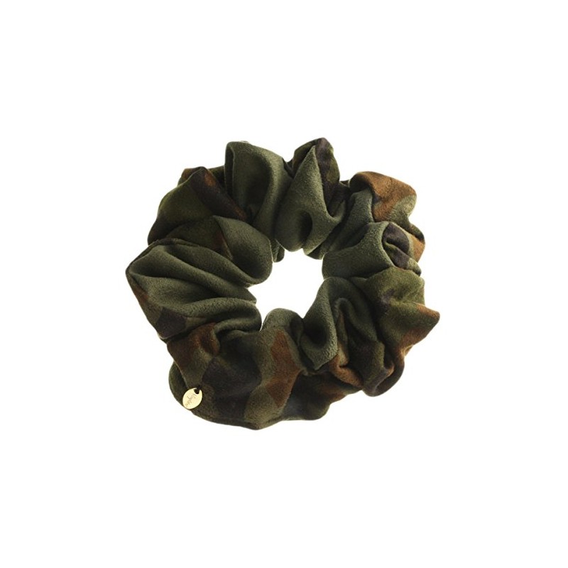 VINGTAINE HS-91-GN Camouflage Pattern Scrunchie Hair Accessories, Green