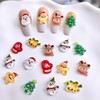 ネイルパーツ 70個セット 可愛い クリスマス ネイルアート 3d 立体 ヘラジカ クリスマスツリー 星