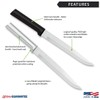 RADA Cutlery Slicer Knife (R107), 7" Stainless Steel Hollow Ground
