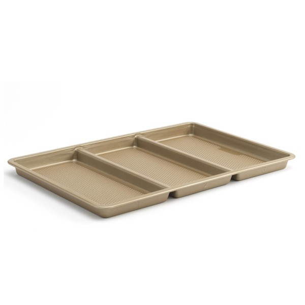 GoodCook Best Bake Nonstick Textured Carbon Steel Divided Sheet Pan,