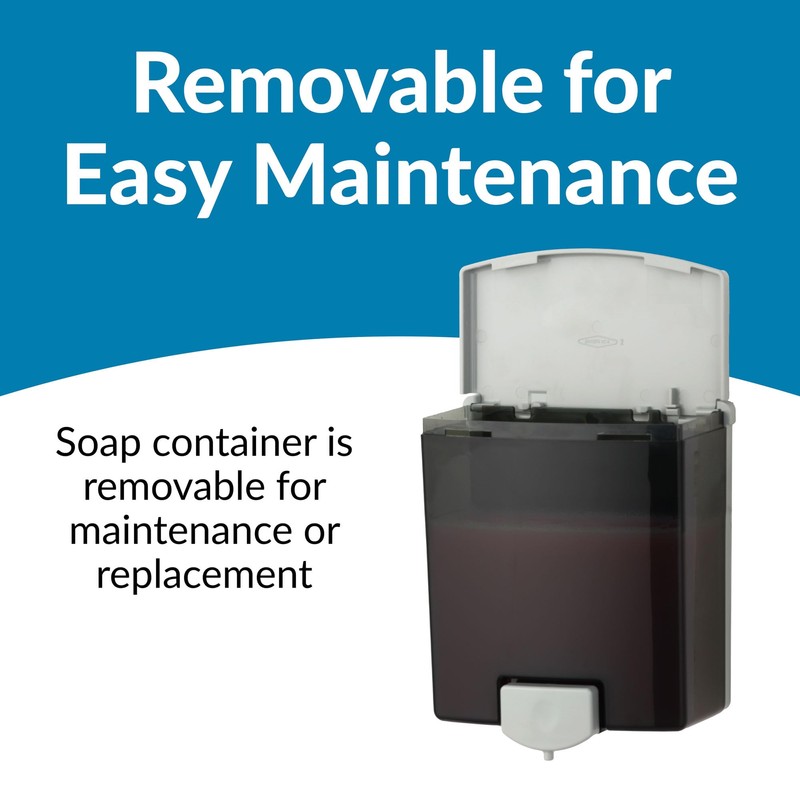 Bobrick Surface-Mounted Soap Dispenser - Manual Wall-Mounted 40 fl oz