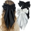 WENANA 2 Pcs Big Hair Bows for Women White Hair