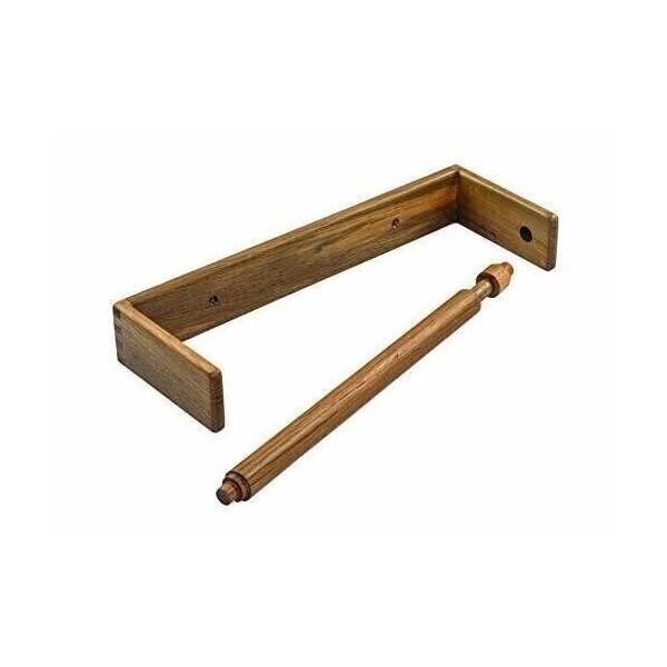 Whitecap Industries 62442 Teak Wall-Mounted Paper Towel Holder