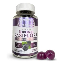 Vitagummy Toronjil Pasiflora Gomitas Adulto Relajantes Mejora Sueño Sabor Zarzamora
