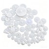 BRIIKPP Gears Set of 72 Plastic Gears for DIY Car