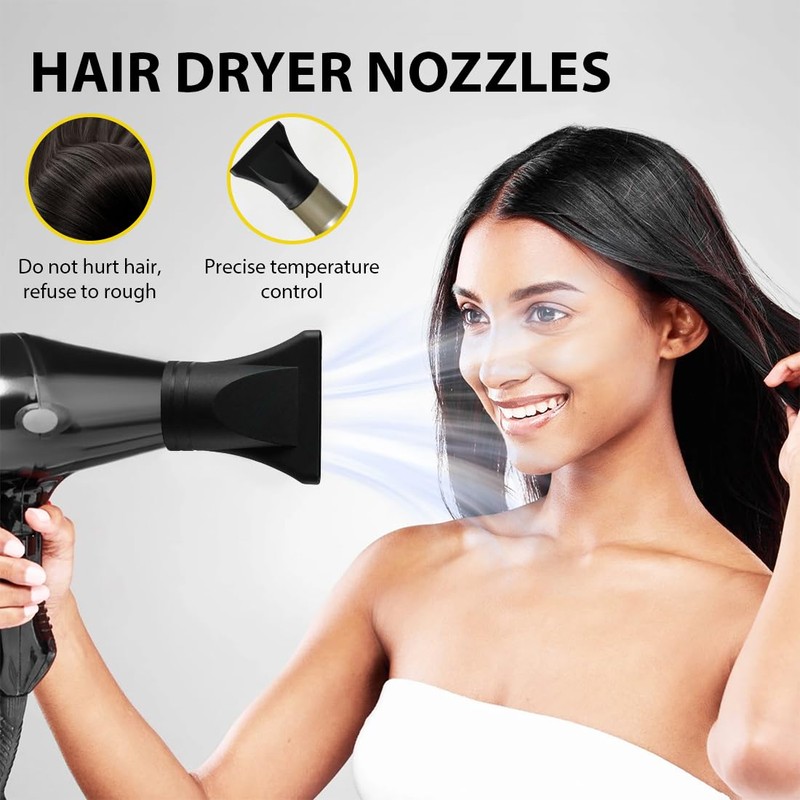 YOFDAL Asciugacapelli Ugello, Diffusore Universale Per Asciugacapelli, Diffusore Dei Capelli,