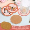 Cyleibe 6 Pcs Diamond Painting Coasters Drink Coasters, DIY Diamond