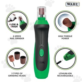Wahl Canada Grind & Smooth Cordless Nail Grinder for Pet, Model 58478