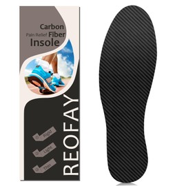 REOFAY Carbon Fiber Insole for Turf Toe, Foot Fractures, Hallux Rigidus, Limitus, Rigid Insert for Sports, Hiking, Trekking, Basketball, Running, Alternative to Post Op Shoe 295 mm