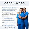 Care+Wear Camiseta médica de 2 bolsillos para mujer con cuello