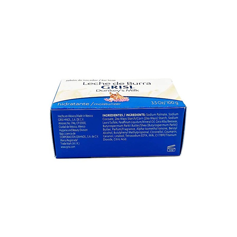 Grisi 12pk - Donkey's Milk Soap - Jabon Leche de