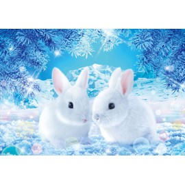 Beverly M81-538 World Ultra Small 1000 Micropiece Jigsaw Puzzle, Wilfer Spring Waiting Rabbit, 10.2 x 15.0 inches (26 x 38 cm), Made in Japan
