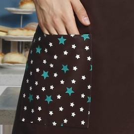 PU Kitchen Oil and Waterproof Aprons for Women with Pocket for Cooking Washing