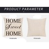 Epinki Cushion Cover Home Sweet Home Letter Cushion Cover House