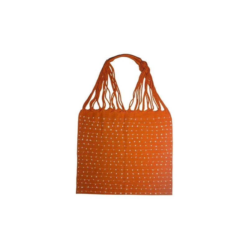 Bolso Artesanal Con Bolitas Chiapas Echo Ha Mano Verde