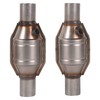 TOPAZ 2 pack 2.25" Inlet/Outlet Universal Catalytic Converter with O2