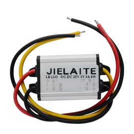 BE-TOOL Waterproof DC Buck Converter 12V to 3.3V 3A Power Supply Converter Module for Car LED Display, Motor, Audio etc