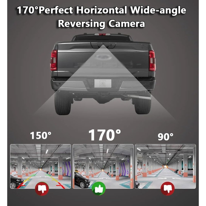 CANYING Tailgate Handle Backup Camera for 2002-2008 Dodge RAM 1500