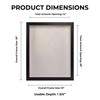 14x28 Shadow Box Frame Black Wood with a 1 3/4"