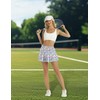 LouKeith Womens Tennis Skirt High Waisted Pleated Golf Skirts Mini