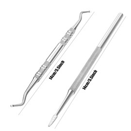 Nail Remover Single Nail File, Set of 2, Nail Care, Cuticle Treatment, Stainless Steel, Foot Care, Nail Remover, Nail Care, Nail Care, Nail Gap, Winding Nails, Intruding Nails, File with Case