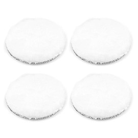 sourcing map 6" Wool Polishing Pad Hook and Loop Buffing Wheel for Orbital Polisher Buffer 4 Pcs