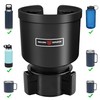 Upgraded Car Cup Holder Expander Adapter with Offset Adjustable Base,