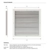 Byson Aluminum Return Air Grille Fixed Louvre White Powder Coating